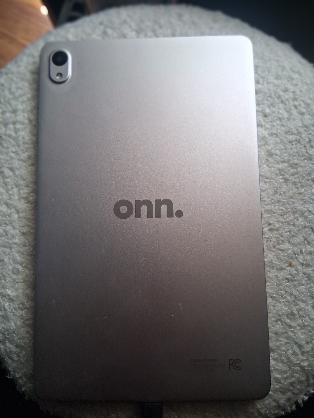 Onn. Silver Tablet with Rear Camera - Sleek Metallic Finish